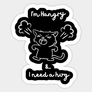 Hangry Cat Sticker